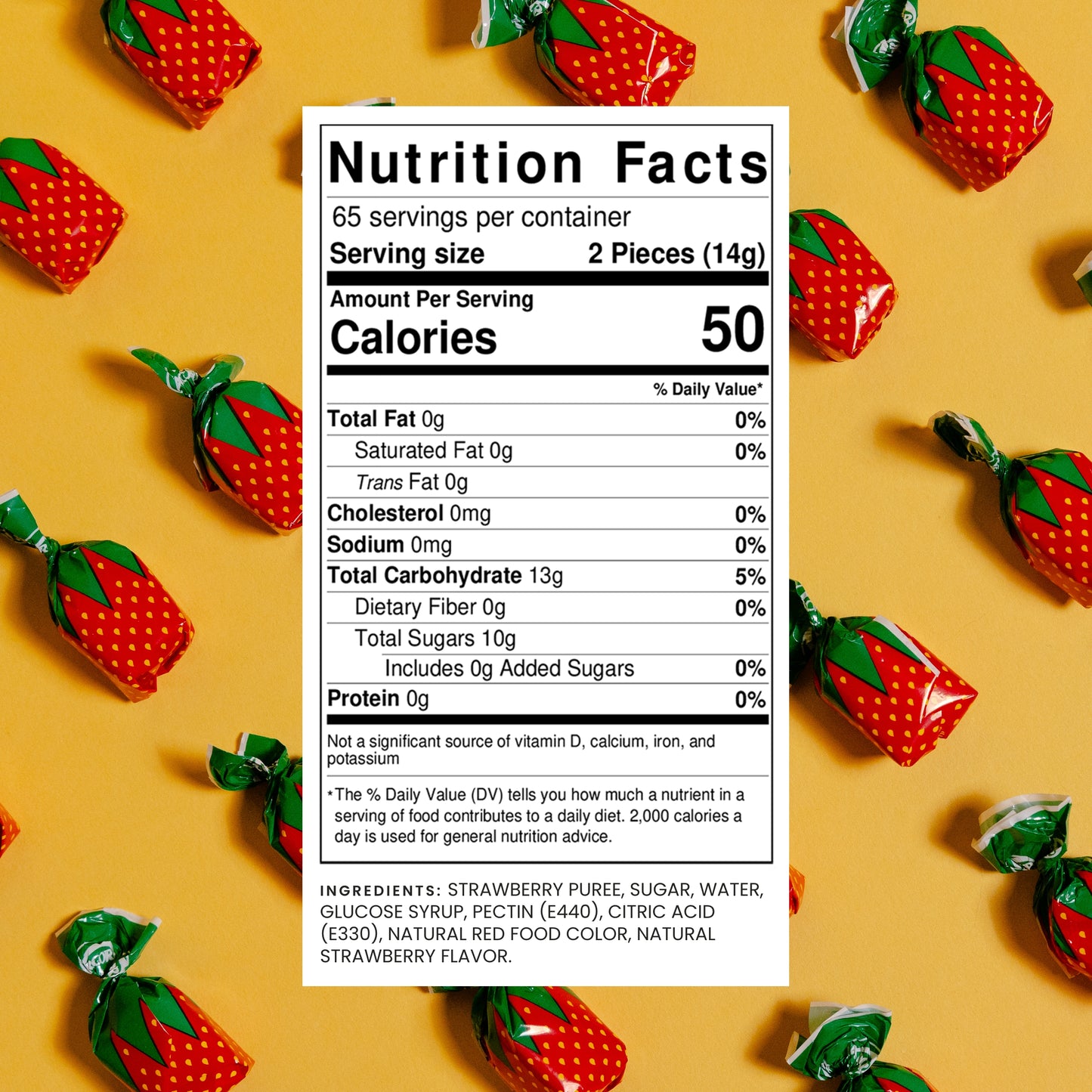 STRAWBERRY CANDY - 2 LB