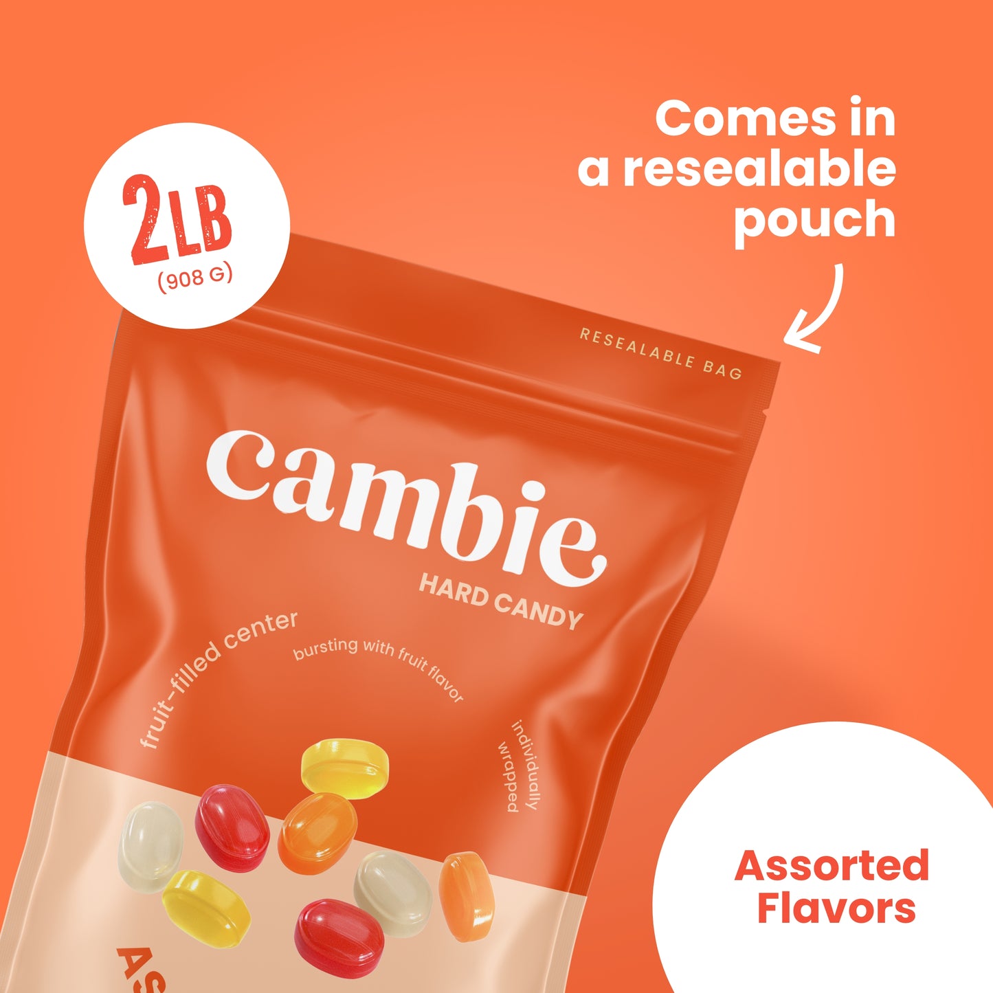 FRUIT FILLED CANDY - 2 LB