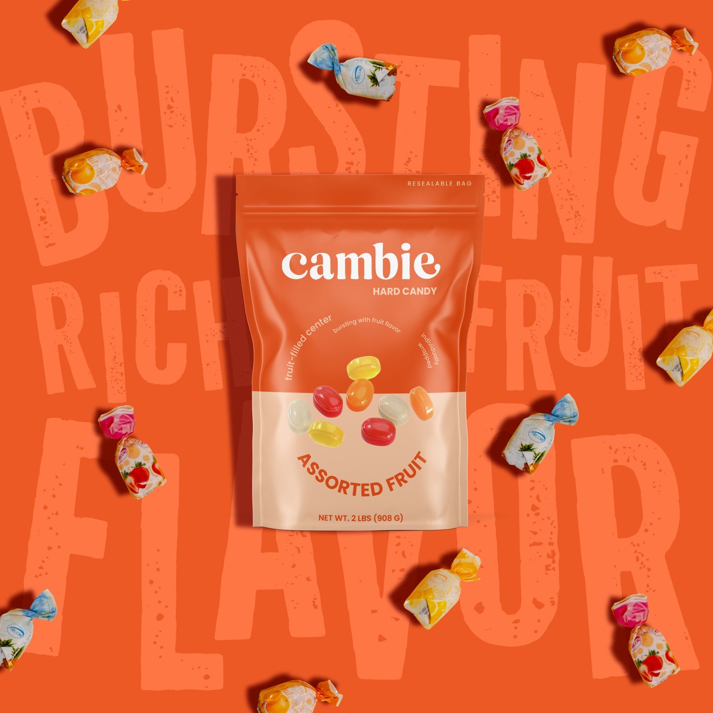 FRUIT FILLED CANDY - 2 LB
