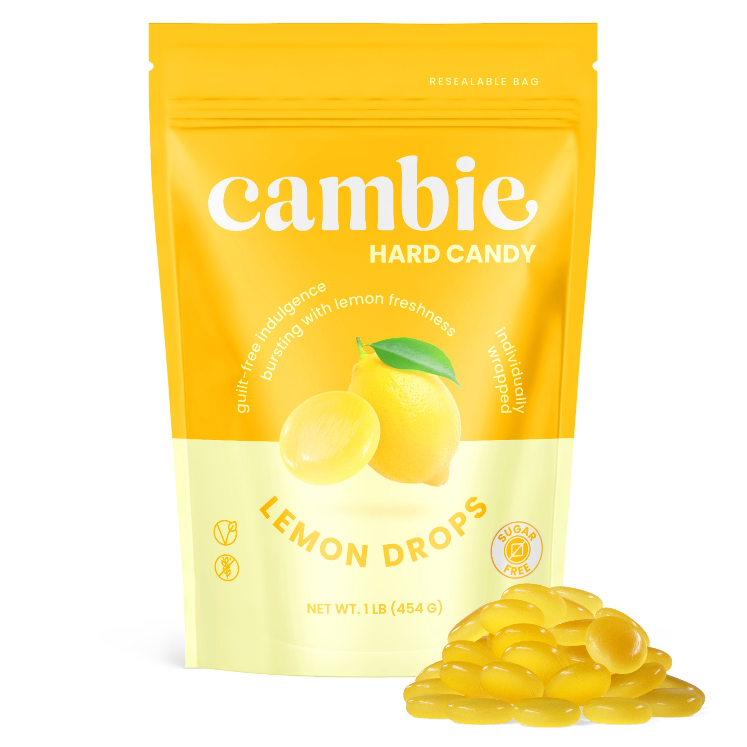 SUGAR FREE LEMON DROPS - 1 LB